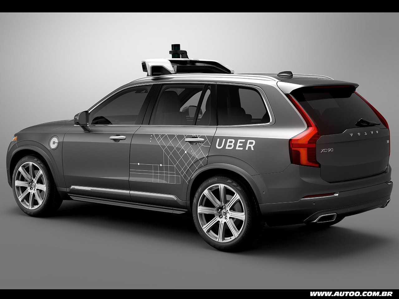 Volvo XC90 com tecnologia de conduo autnoma preparado pela Uber