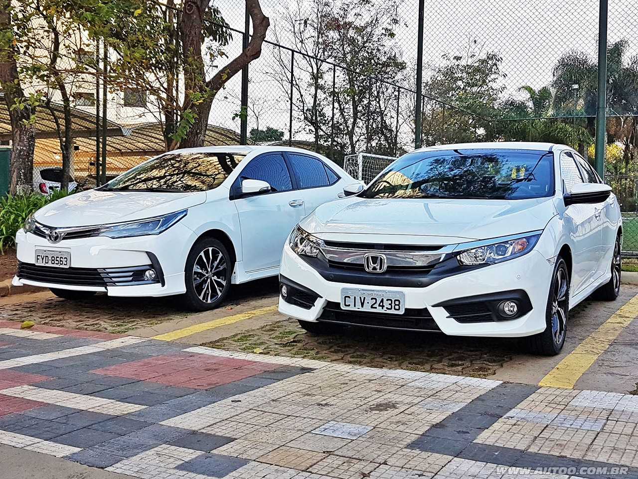 Corolla e Civic: qual ?o melhor sed?mdio do Brasil?