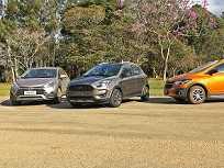 Novo Ford Ka Freestyle versus HB20X e Onix Activ