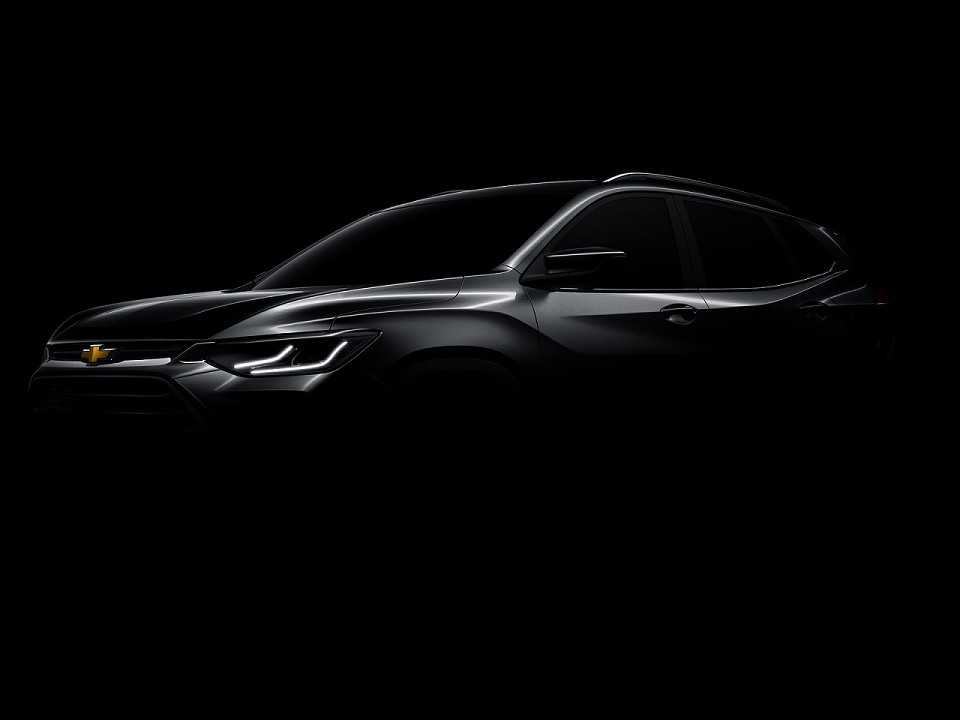 Teaser do SUV derivado da nova família global da GM, que, aqui no Brasil, deverá ser o sucessor do Tracker