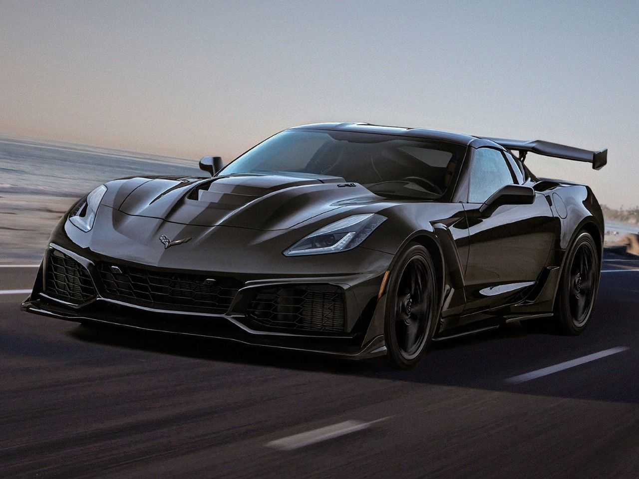 Acima o Chevrolet Corvette ZR1 2019