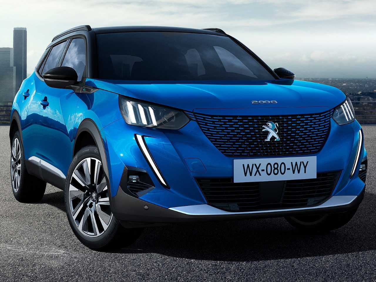 Acima a nova gerao Peugeot 2008 em sua indita configurao eltrica