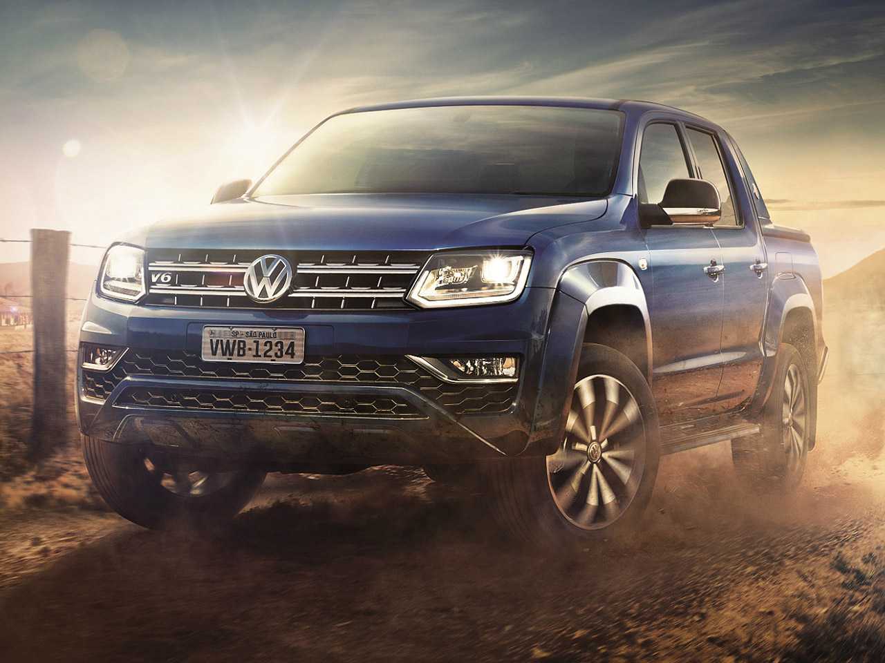 Acima a Amarok V6 atualmente comercializada no Brasil