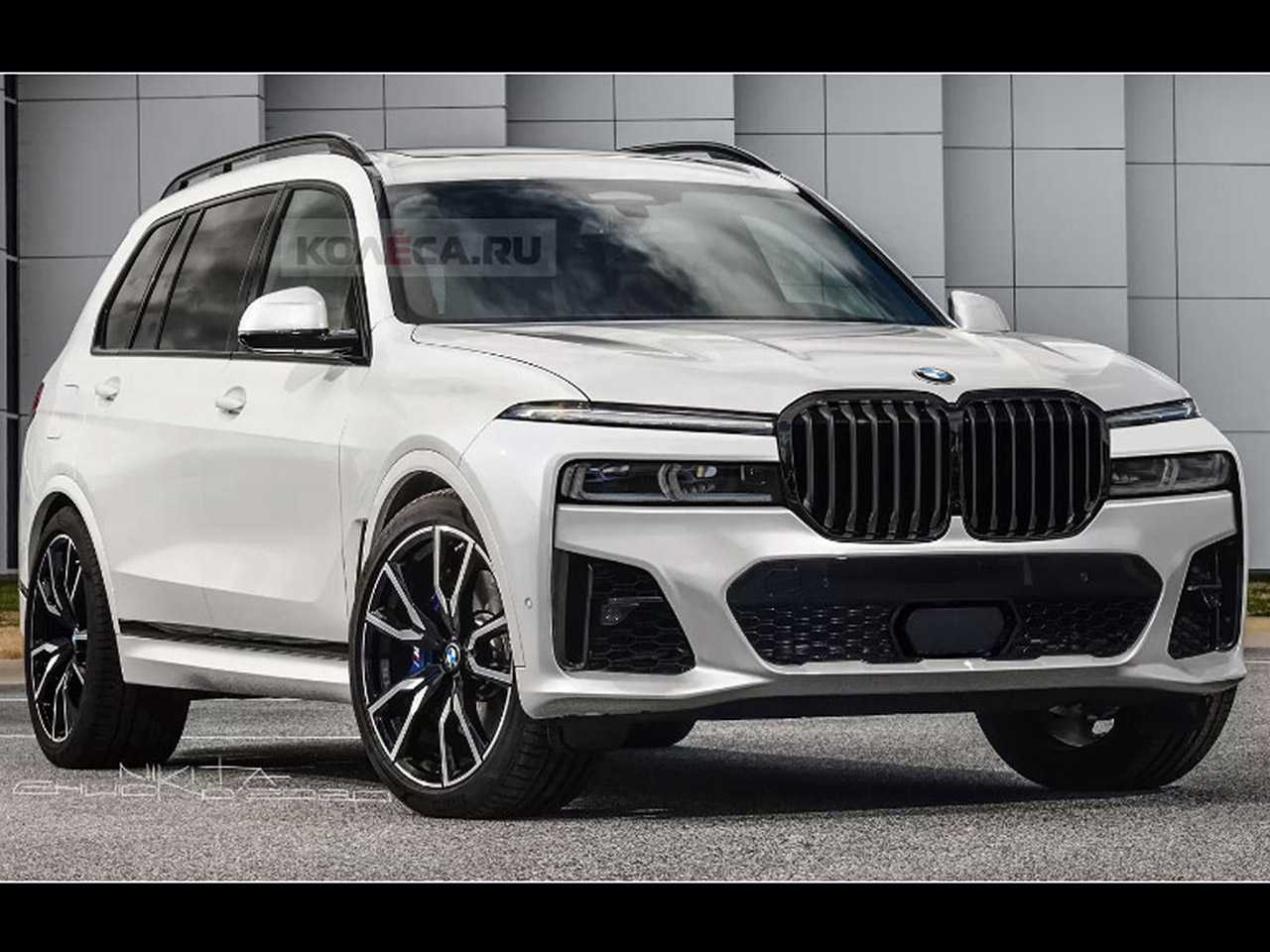 Projeo do site russo Kolesa antecipando o facelift do BMW X7