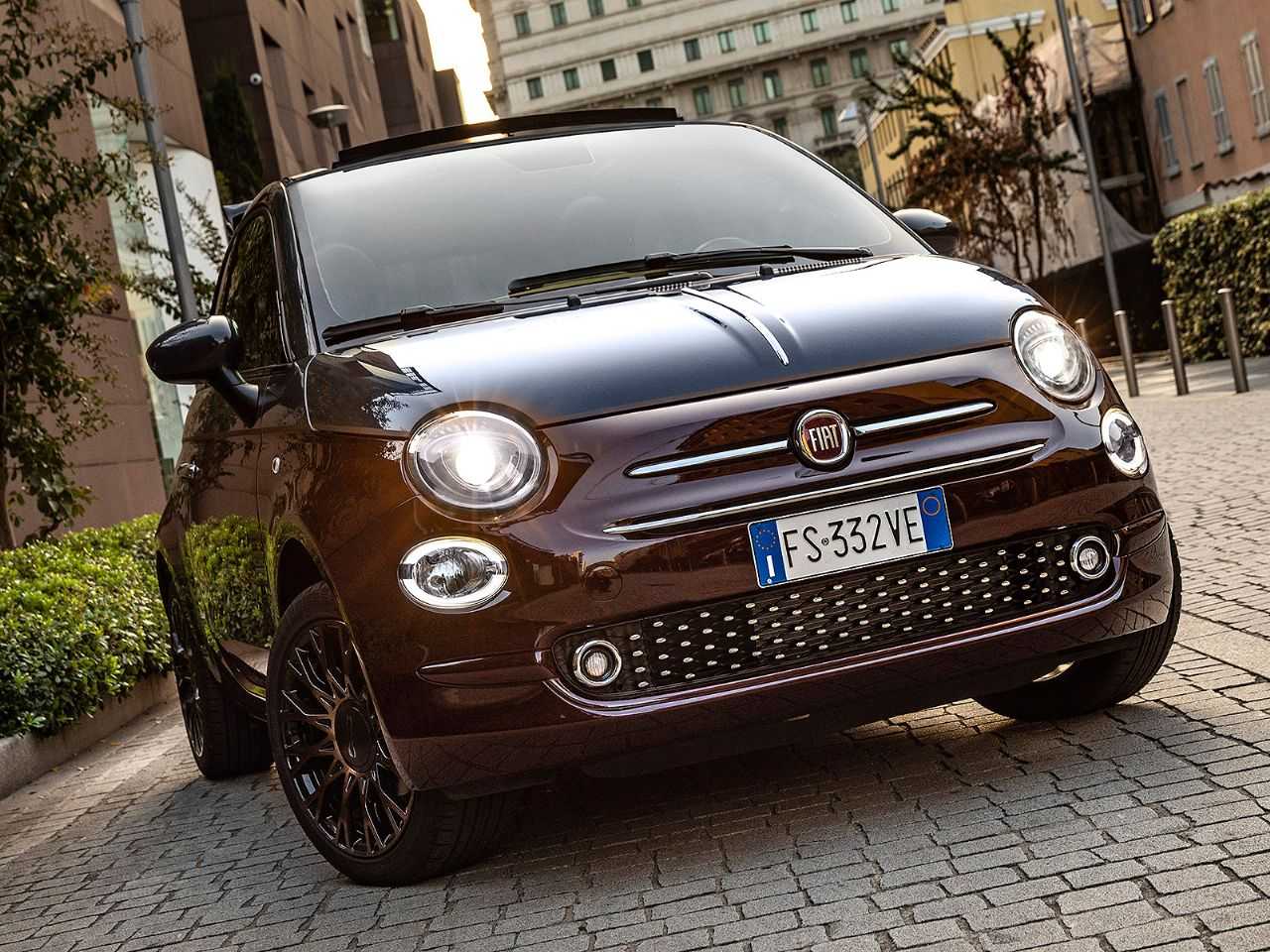 Acima o Fiat 500 atualmente comercializado na Europa