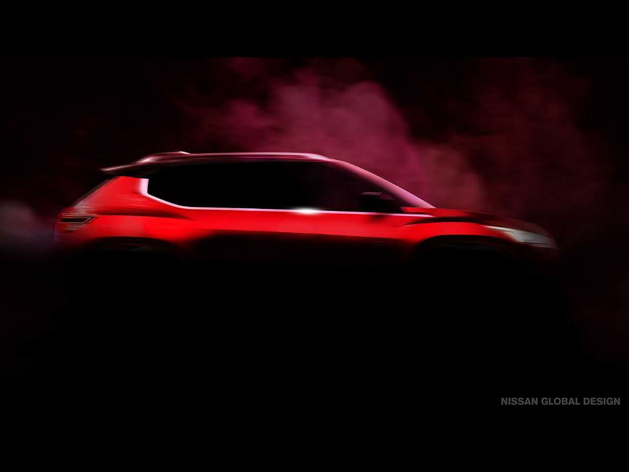 Teaser do futuro mini-Kicks que est?em desenvolvimento pela Nissan