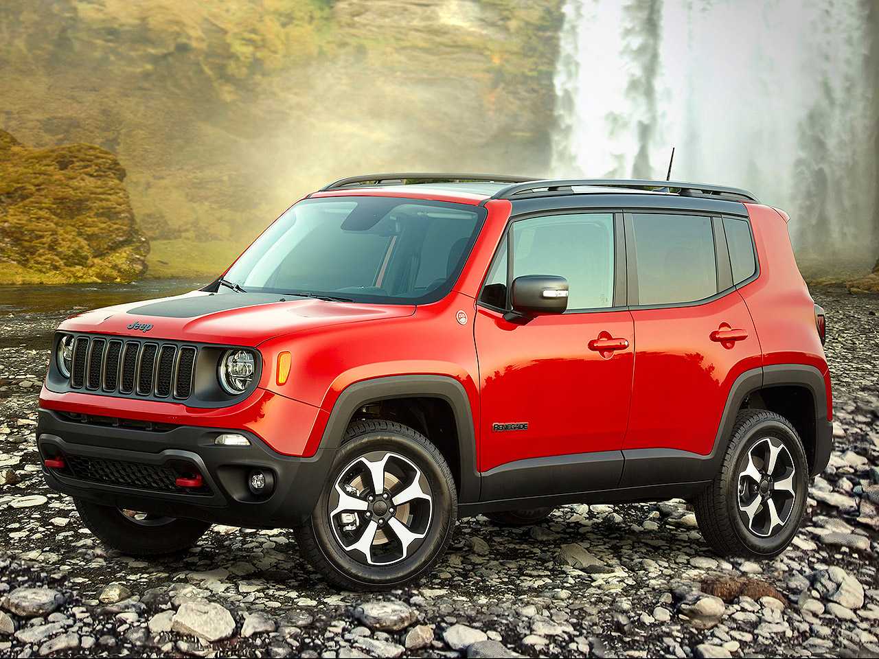 Acima o Jeep Renegade Trailhawk 2020 vendido nos EUA