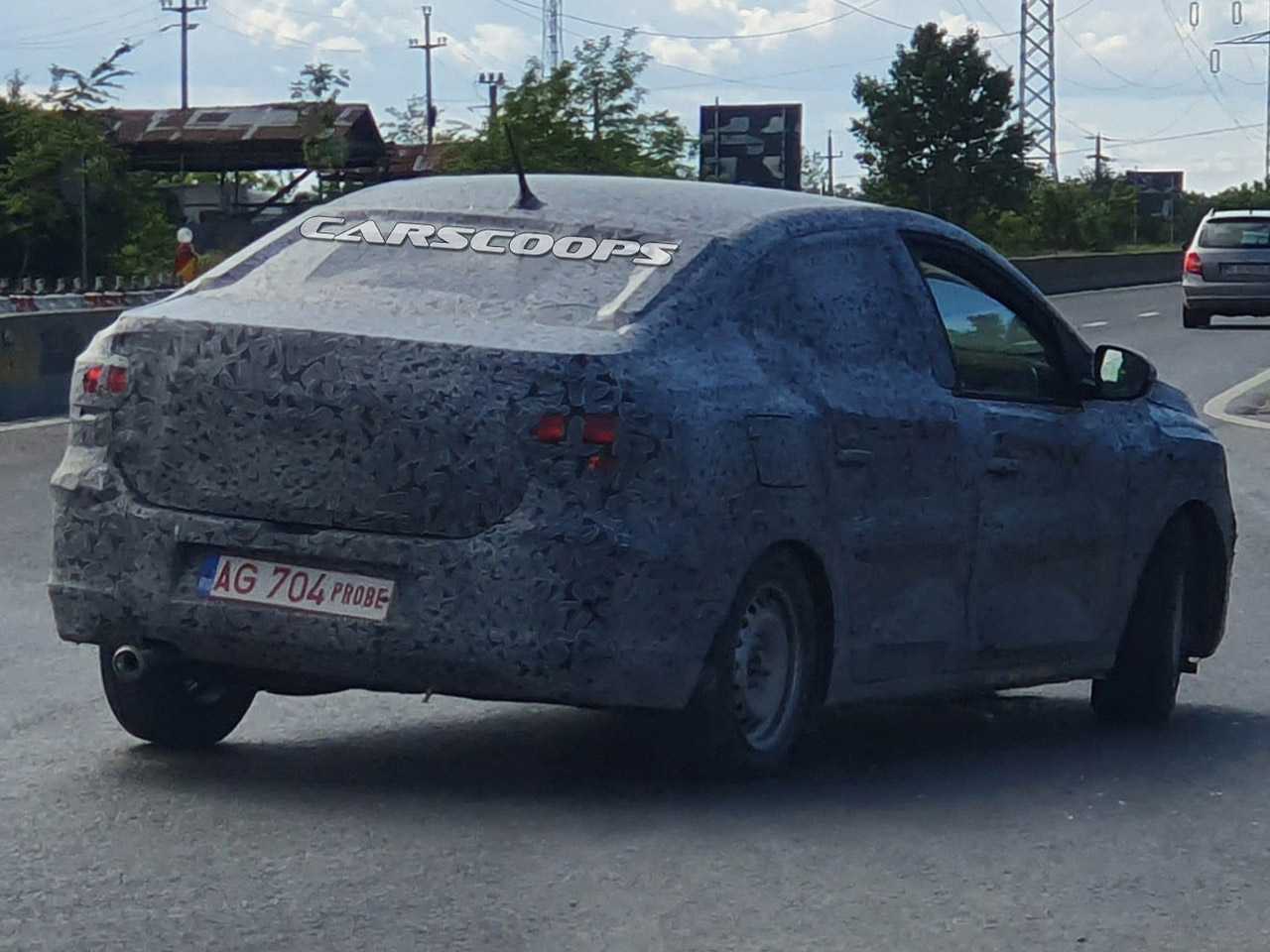 Flagra da nova gerao do Renault Logan em testes