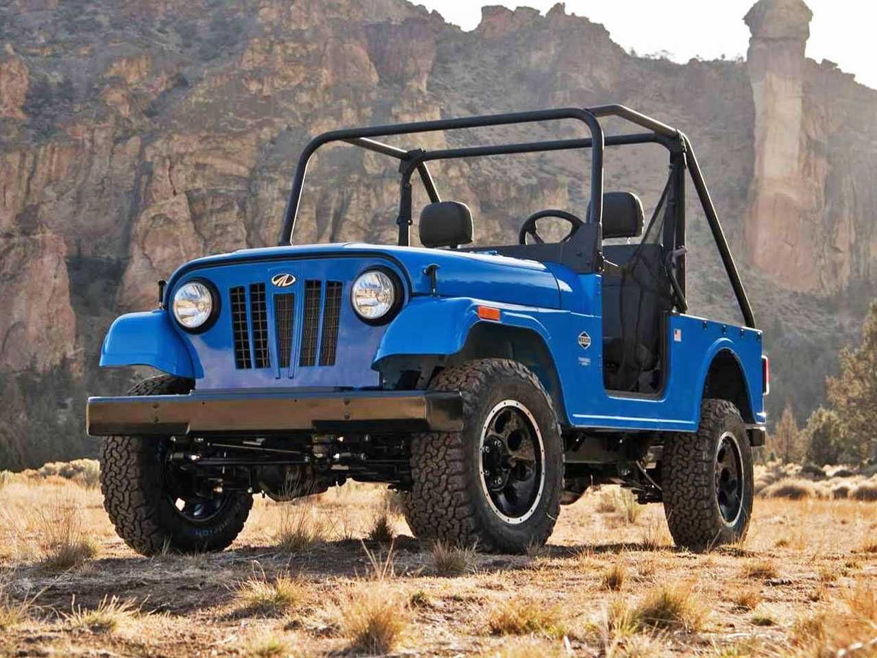 O Mahindra Roxor antes da mudana da grade: cara de pau da Mahindra