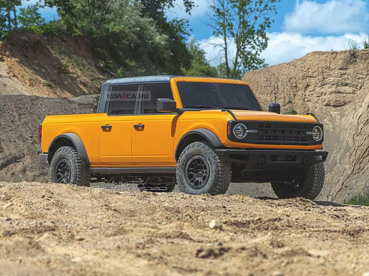 Projeo de uma eventual picape baseada na nova gerao do Ford Bronco