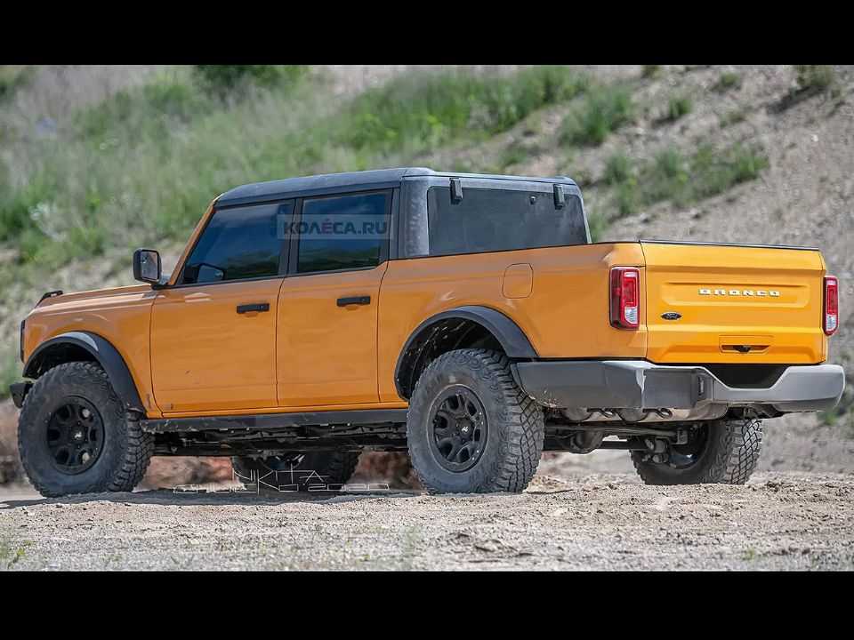 Projeção de uma eventual picape baseada na nova geração do Ford Bronco