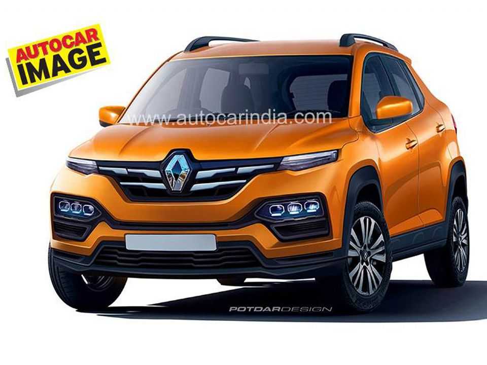 Projeção do Autocar India para o futuro Renault Kiger