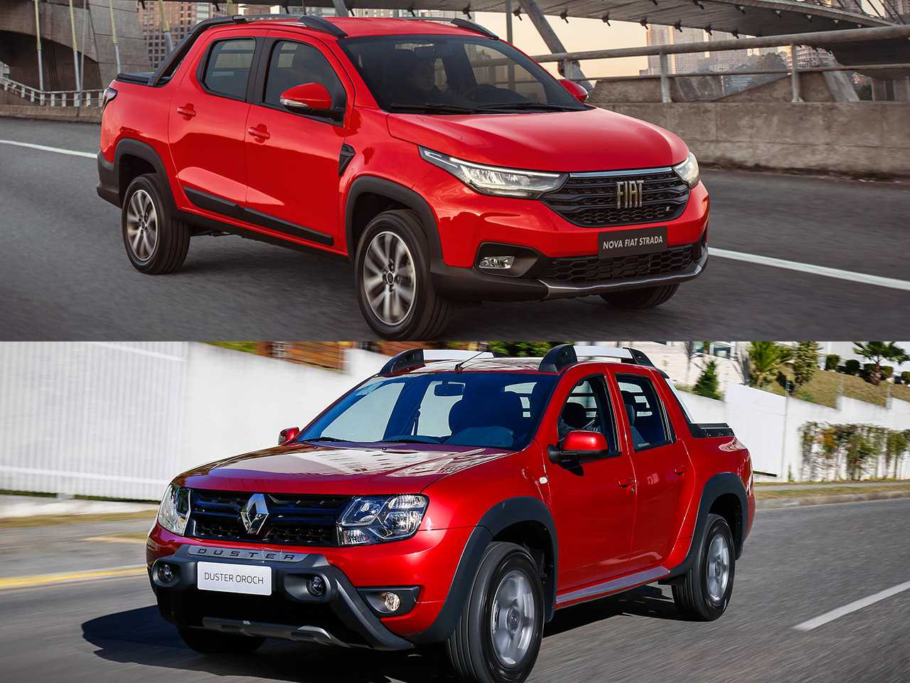 Fiat Strada e Renault Duster Oroch