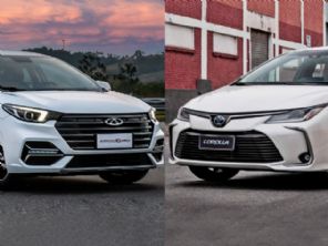 Comparativo: CAOA Chery Arrizo 6 Pro vs. Toyota Corolla