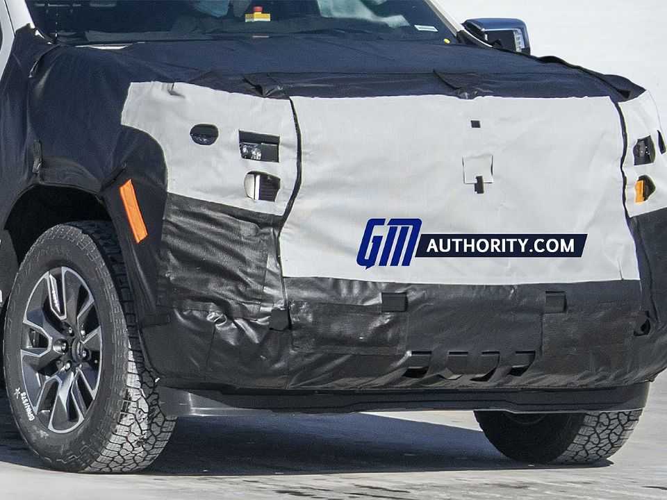 Flagra da Chevrolet Silverado 2022 em teste nos EUA