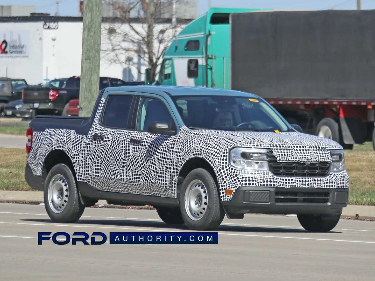 Flagra mostra a nova Ford Maverick de entrada em testes nos EUA