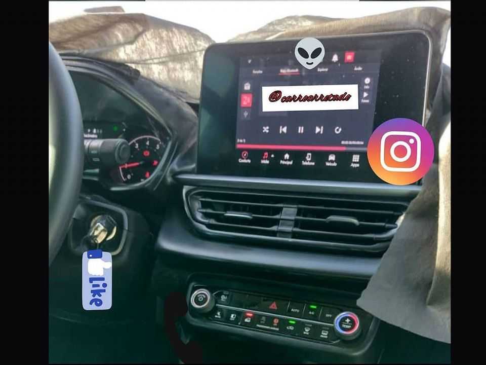 Flagra do interior do novo Fiat Pulse