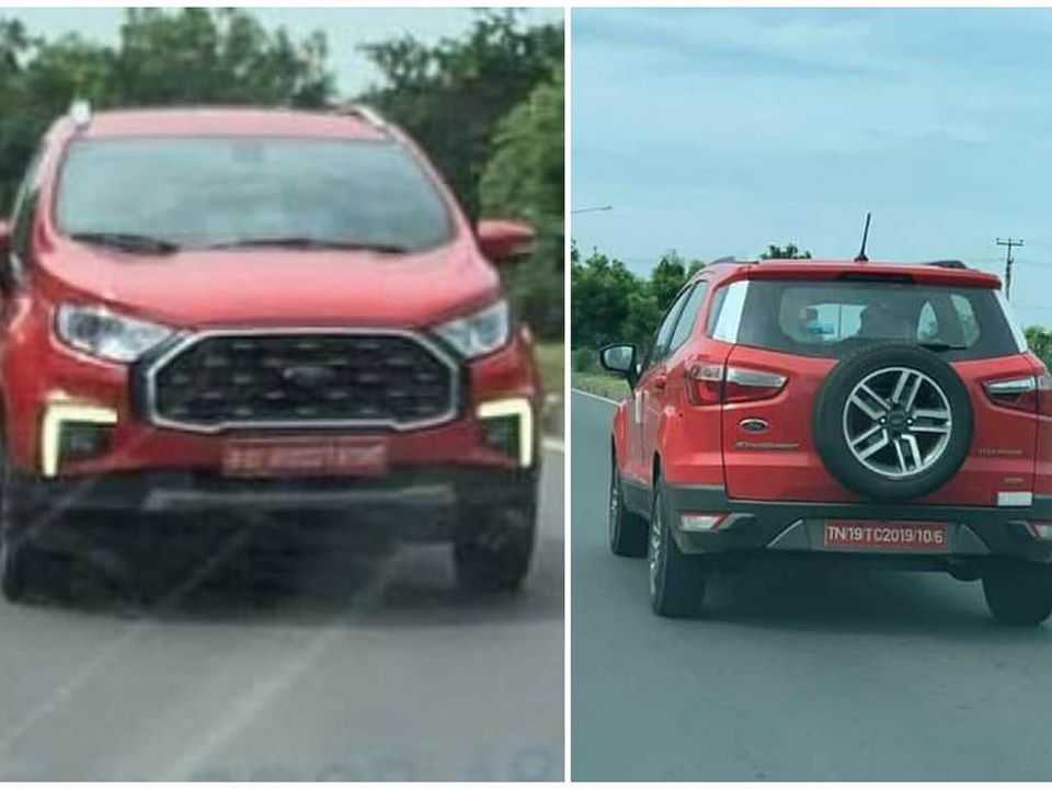 Facelift do Ford EcoSport flagrado na Índia