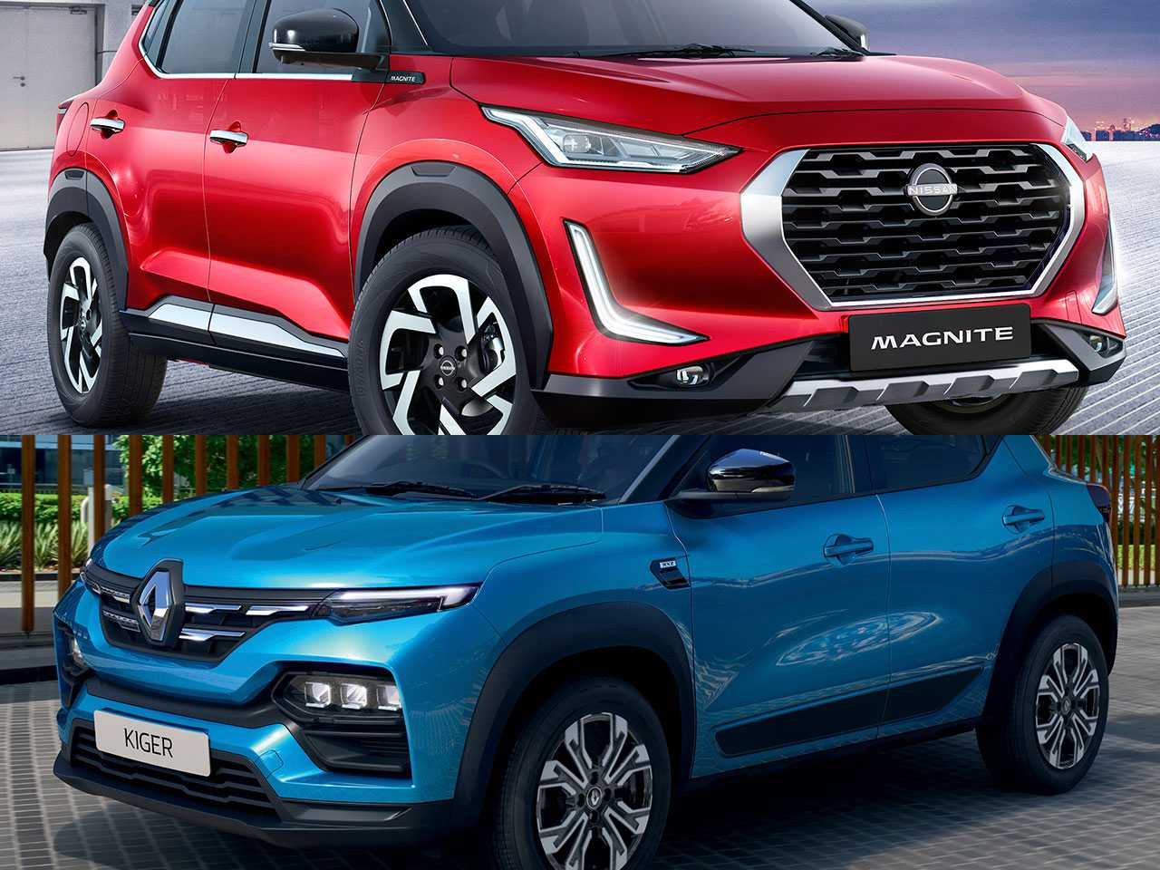 Nissan Magnite e Renault Kiger: SUVs pequenos estrearam na ndia