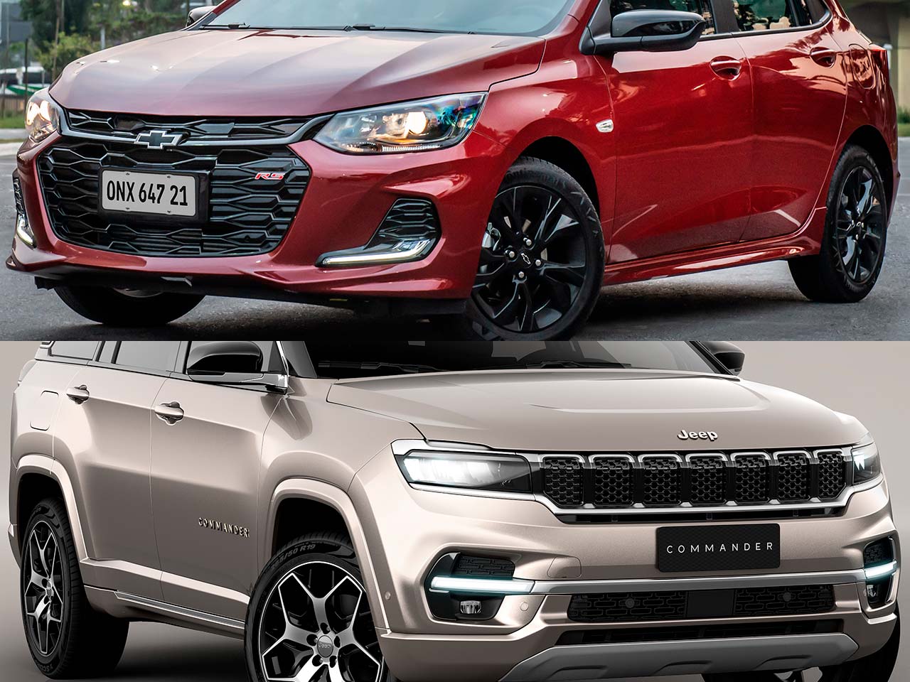 Chevrolet Onix e Jeep Commander: marcos relevantes de produo alcanados neste ms