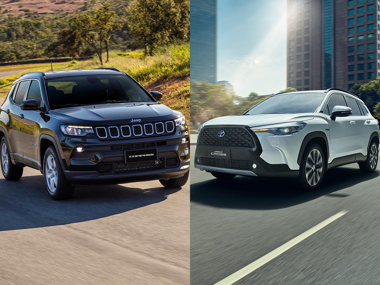 Jeep Compass e Toyota Corolla Cross