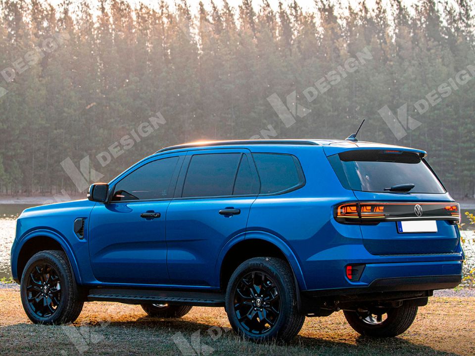 Projeção de Kleber Silva para um eventual SUV da Amarok baseado no Ford Everest