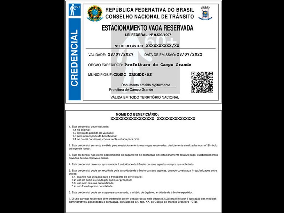 Passo a passo para emitir a credencial de estacionamento para idosos