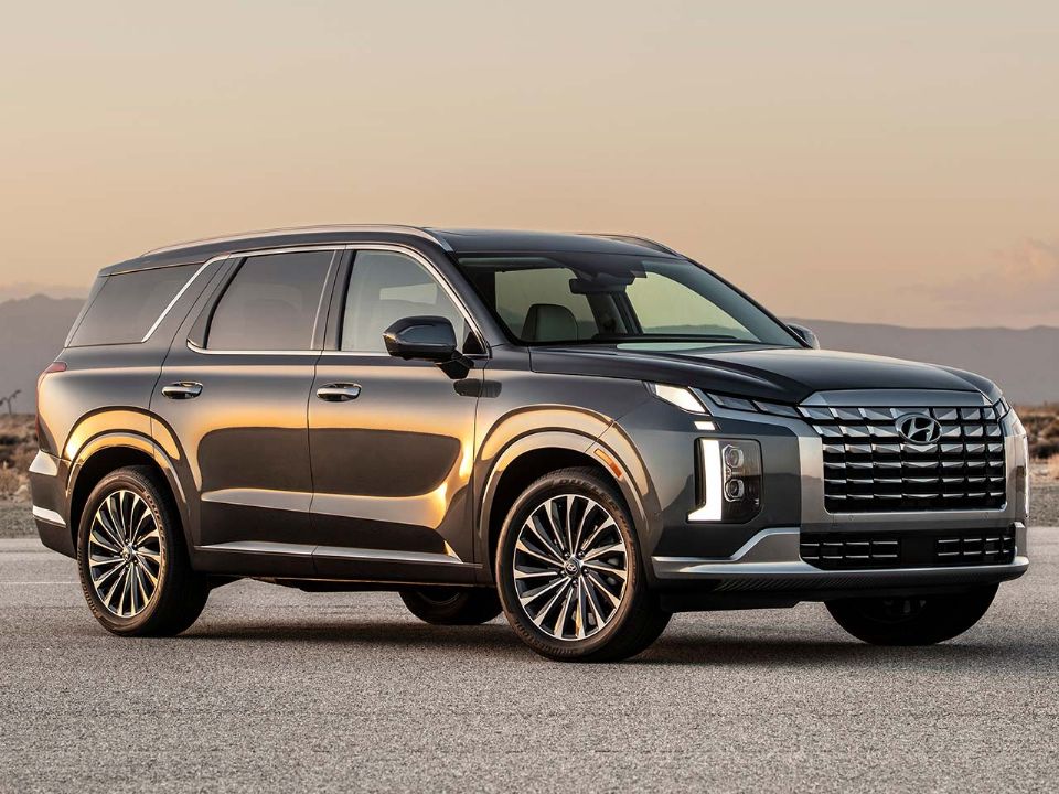 Acima o Hyundai Palisade vendido nos EUA: SUV estreou facelift em sua linha 2023