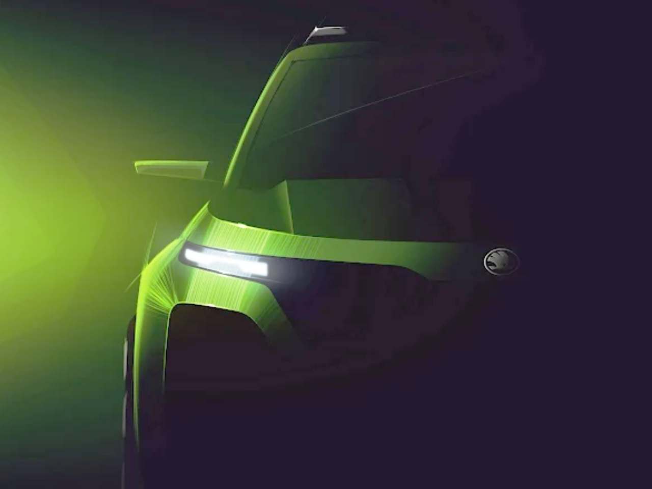 Teaser de novo crossover da Skoda ter?a plataforma MQB-AO, a mesma do sucessor do Gol no Brasil