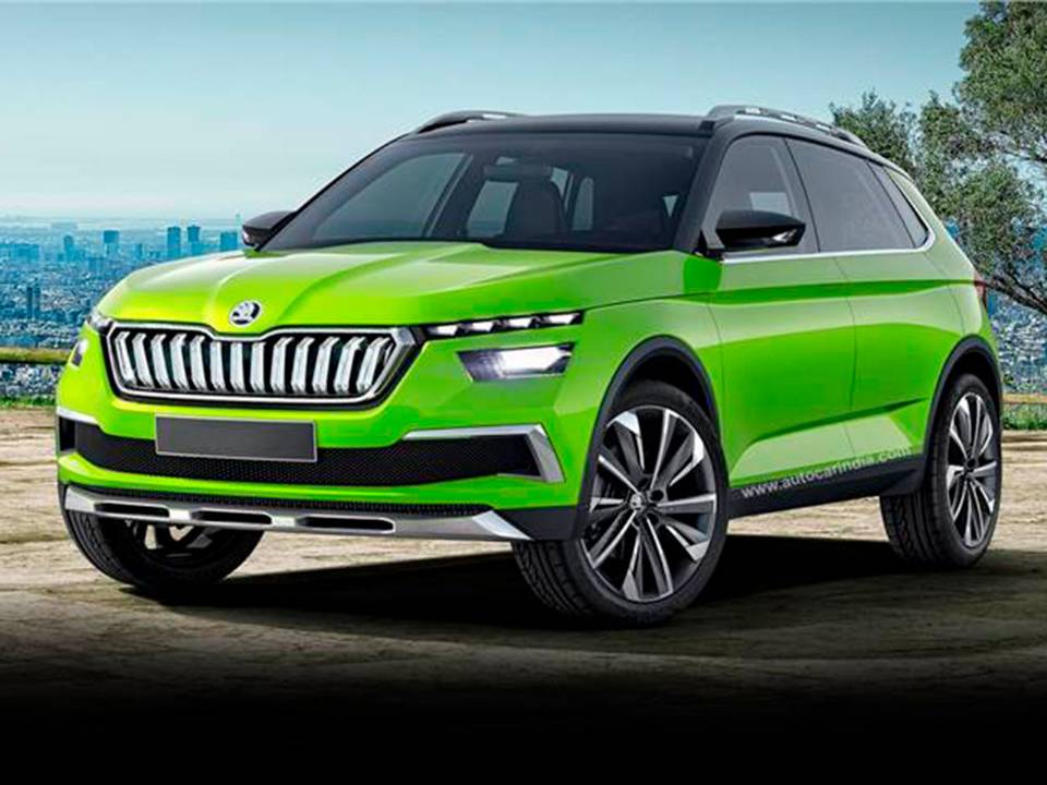 Projeção da Autocar Índia para o novo SUV compacto da Skoda