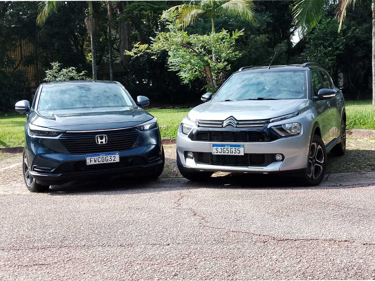 Citron C3 Aircross Shine e Honda HR-V EXL so dois SUVs compactos, mas tm vrias diferenas