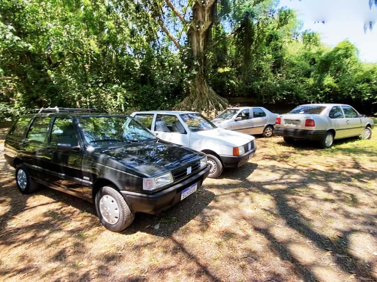 Coleo de modelos da Fiat dos anos 90 e 2000 ?guardada no interior de So Paulo