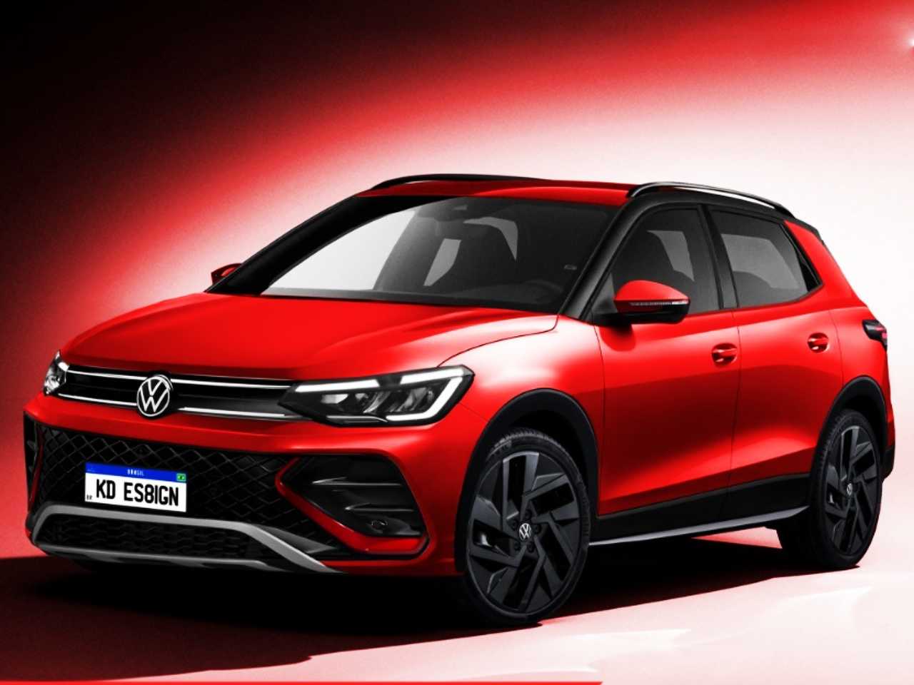 Projeo mostra como dever?ficar o novo SUV da Volkswagen, abaixo do T-Cross