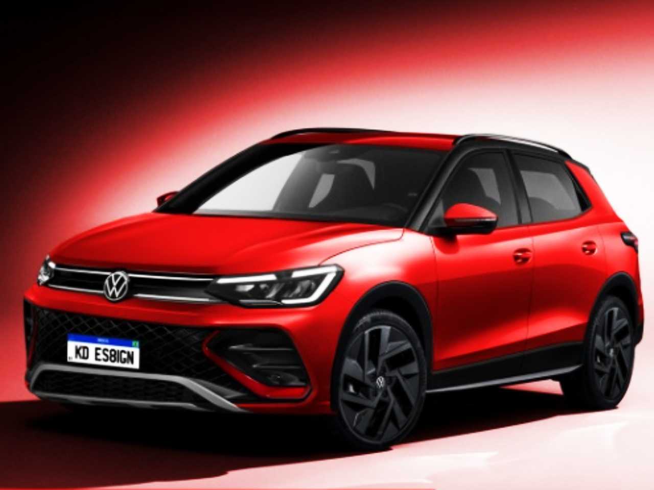 Projeo do novo SUV da Volkswagen que vai ficar posicionado abaixo do T-Cross